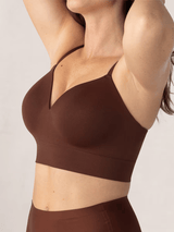 Ensemble 2 Soutien - Gorge Confort Formant Sans Fil et 2 Culottes Taille Haute Gainante - Allure