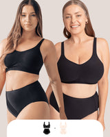 Ensemble de 2 soutiens - gorge et 2 culottes Confort Quotidien - Allure