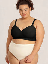 Ensemble Soutien - Gorge Confort Formant Sans Fil et Culotte Taille Haute Gainante - Allure