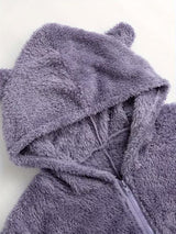 Combinaison de pyjama à capuche en peluche