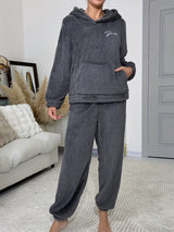 Ensemble de pyjama décontracté pour femmes avec capuche