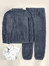 Ensemble Pyjama Deux Pièces Doublure Épaisse