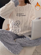 Ensemble Pyjama Femme Hiver en Polaire Chaud