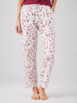 Ensemble Pyjama Femme Bordeaux & Pantalon Feuillage