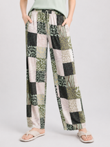 Ensemble Pyjama Femme Vert Menthe & Pantalon Patchwork