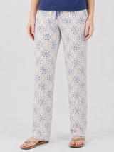 Ensemble Pyjama Femme Marine & Pantalon Géométrique