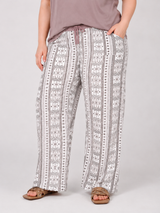 Ensemble Pyjama Femme Grande Taille Taupe & Pantalon Ornemental
