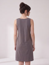 Robe de Nuit Femme Oversize Grise à Motif Chat