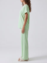 Ensemble Pyjama Femme Fruta Menthe & Pantalon Rayé