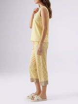 Ensemble Pyjama Femme Jaune & Pantacourt Floral