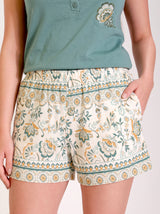 Ensemble Pyjama Femme Vert Sauge & Short Botanique