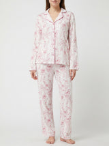 Ensemble Pyjama Femme Floral Pastel - Chemise & Pantalon