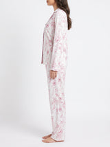 Ensemble Pyjama Femme Floral Pastel - Chemise & Pantalon