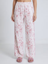 Ensemble Pyjama Femme Floral Pastel - Chemise & Pantalon