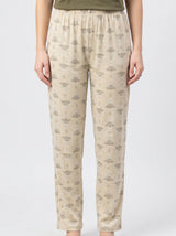 Ensemble Pyjama Femme Kaki Choose Joy & Pantalon Fleuri