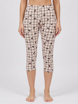Ensemble Pyjama Femme Mafalda Noir & Pantacourt à Carreaux