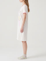Robe de Nuit Femme Rose Pâle à Motif Cartoon
