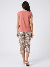 Ensemble Pyjama Femme Terracotta Palmier & Pantacourt Tropical