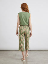 Ensemble Pyjama Femme Vert & Pantacourt Feuillage