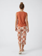 Ensemble Pyjama Femme Terracotta & Pantacourt Patchwork