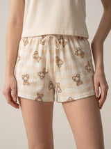Ensemble Pyjama Femme Ours Écru - Douceur Coton & Confort