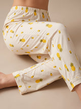 Ensemble Pyjama Femme Grande Taille Ananas Rose - Confort Coton
