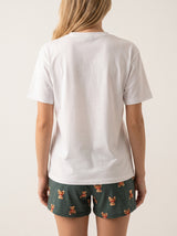 Ensemble Pyjama Femme Ours & Short Vert - Confort Coton