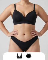 Ensemble Soutien-Gorge Confort Intima® & Culotte Brésilienne en V