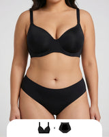 Ensemble Intima® Plongeant Minimiseur & Culotte Bikini Sans Couture