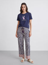 Ensemble Pyjama Femme Marine & Pantalon Animal