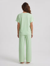 Ensemble Pyjama Femme Fruta Menthe & Pantalon Rayé