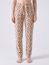 Ensemble Pyjama Femme Écru Miss You & Pantalon Géométrique