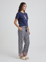 Ensemble Pyjama Femme Marine & Pantalon Animal