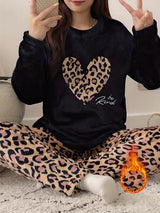 Ensemble Pyjama Femme Automne-Hiver en Polaire Flanelle