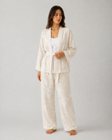 Ensemble Pyjama Femme 3 Pièces Fleuri Rose Poudré – vue principale, pyjama femme Allure Maroc