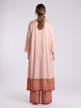 Ensemble Pyjama Femme 3 Pièces Rose Imprimé - Kimono, Caraco & Pantalon – coupe et style, pyjama femme Allure Maroc