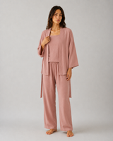 Ensemble Pyjama Femme 3 Pièces Taupe – vue principale, pyjama femme Allure Maroc