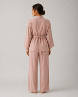 Ensemble Pyjama Femme 3 Pièces Taupe – présentation du modèle, pyjama femme Allure Maroc