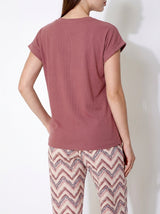 Ensemble Pyjama Femme Bordeaux & Pantalon Chevron – présentation du modèle, pyjama femme Allure Maroc