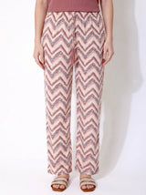 Ensemble Pyjama Femme Bordeaux & Pantalon Chevron – détails et finitions, pyjama femme Allure Maroc
