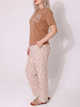 Ensemble Pyjama Femme Caramel & Pantalon Fleuri – présentation du modèle, pyjama femme Allure Maroc