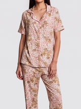 Ensemble Pyjama Femme Chemise Florale Rose & Pantalon – vue principale, pyjama femme Allure Maroc