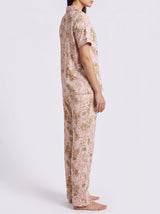 Ensemble Pyjama Femme Chemise Florale Rose & Pantalon – coupe et style, pyjama femme Allure Maroc