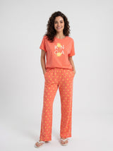 Ensemble Pyjama Femme Corail & Pantalon Pois – vue principale, pyjama femme Allure Maroc