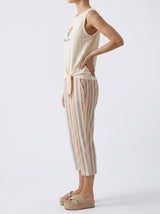 Ensemble Pyjama Femme Écru & Pantacourt Rayé – présentation du modèle, pyjama femme Allure Maroc