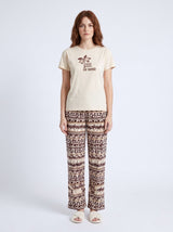 Ensemble Pyjama Femme Écru & Pantalon Ethnique – vue principale, pyjama femme Allure Maroc
