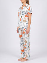 Ensemble Pyjama Femme Fleurs Tropicales - Chemise & Pantalon – présentation du modèle, pyjama femme Allure Maroc