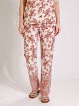 Ensemble Pyjama Femme Floral Blanc - Haut Boutonné & Pantalon – détails et finitions, pyjama femme Allure Maroc