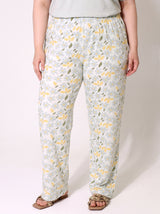 Ensemble Pyjama Femme Grande Taille Sauge & Pantalon Fleuri – coupe et style, pyjama femme Allure Maroc