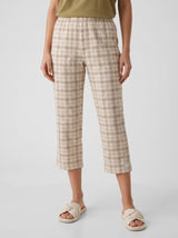 Ensemble Pyjama Femme Kaki & Pantacourt Carreaux Beige – détails et finitions, pyjama femme Allure Maroc